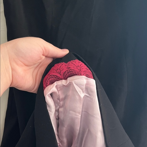 Anthropologie Black and Pink Mini Dress - Picture 6 of 9